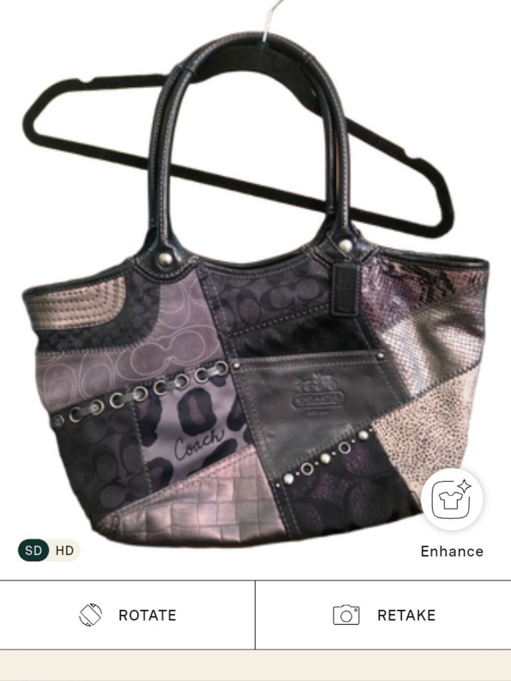 Y2K Coach Bleecker Patchwork Tote!
